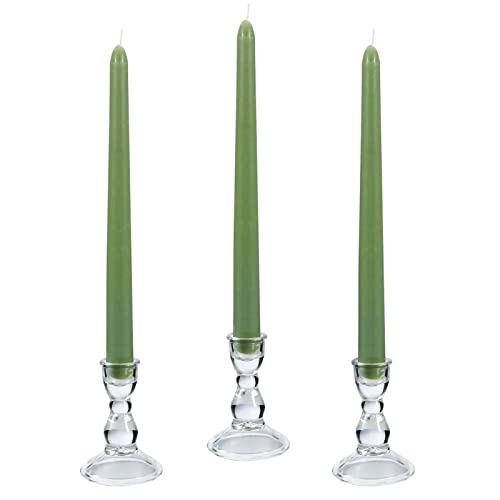 Yatinbos Glass Candle Holder For Taper Candles cover