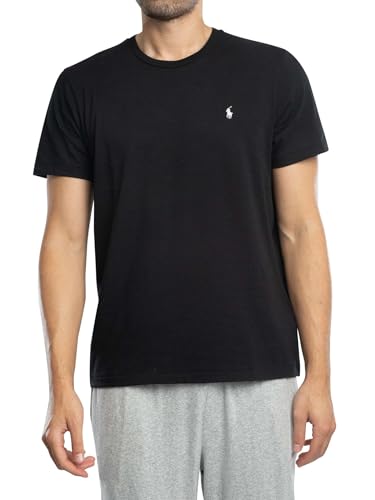 Ralph Lauren T-Shirt Signature pour Homme, Noir, S