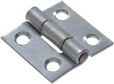 OpenSkies1 in. Light Narrow Hinge Fixed Pin44; Zinc Plated