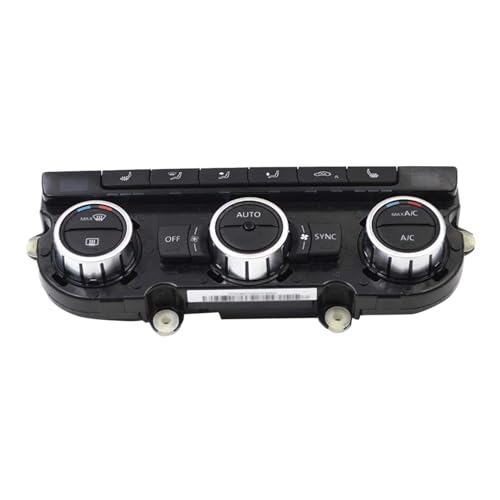 Panel de control de aire acondicionado, interruptor de calefacción del asiento de CA, compatible con Passat B7 CC, compatible con Tiguan Golf 6 2013-18 35D907044B 35D 907 044 B