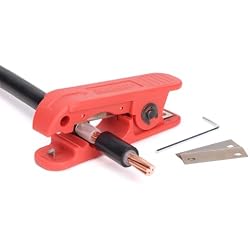 iCrimp Round Cable Stripper for AWG 12 to 4/0, Adjustable Cable Jacket Stripper,Wire Stripping Tool with 2 Spare Blade