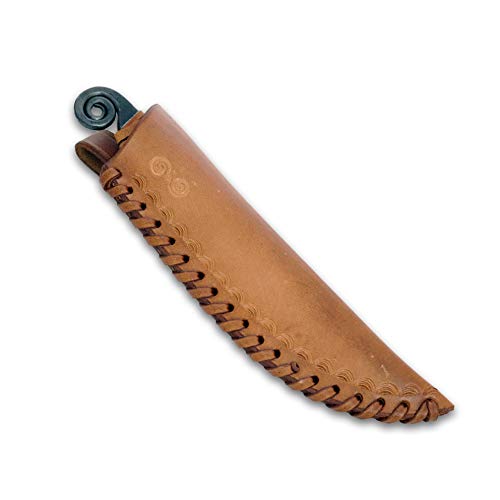 Hand-Forged Fergus Spring Steel Knife Sharp & Pointed Blade with Genuine Leather Bag Art & Culture Lovers - Total Length 19 cm - Original Madhammers Gift - Image 4