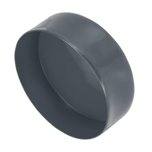 Image of uxcell 4pcs Rubber End Caps 160mm(6 5 /16 Inch) ID x 80mm(3 1 /8 Inch) H Vinyl Round End Cap Cover Screw Thread Protectors Dark Grey