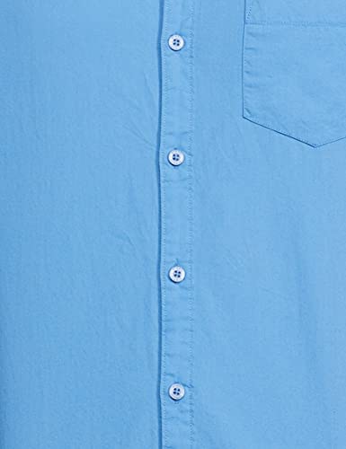 Image of Amazon Brand - Symbol Men's Solid Cotton Shirt | Chinese Collar | Casual | Plain | Full Sleeve | Summer-Regular Fit (Available in Plus Sizes)