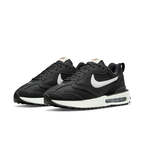 Nike Women's WMNS Air Max Dawn Trainers, Black Summit White Metallic Silver, 7