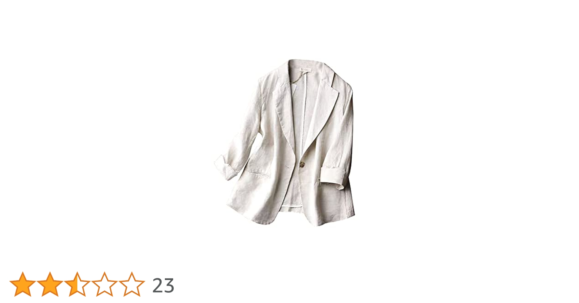 23ssギャルリーヴィー　リネン100% ダブル　ジャケット　ライトグレージュ1 23ssギャルリーヴィー リネン100% ダブル ジャケット ライト