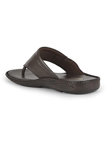Image of Liberty Coolers VCL-26 Casual Slipper for Men - Black & Brown | Slip-on /Flats Slippers - Durable and Lightweight | Comfortable and Soft Insole for Everyday Wear - Cushioned Footbed | Home Footwear