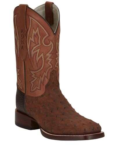 Justin King Men's Leather Boots - Durable, Stylish, and Comfortable Footwear for Outdoor Adventures and Casual Wear, Saddle - 10.5 D