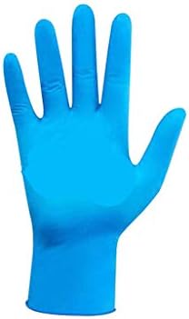 Nitrile Exam Gloves,100 Pcs Comfortable Disposable Exam Gloves Protective - Safety, Powder Free, Latex Free Blue (M)