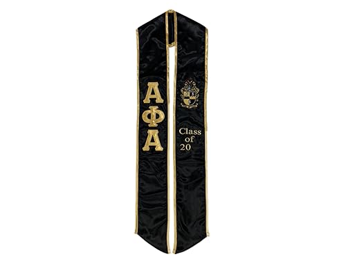 Compatible for Alpha Phi Alpha Graduation Sash Stole