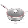 Cooking Pot, Frying Pan,Non-Stick Pan Double-Sided Honeycomb Stainless Steel Wok W Ithout Oil Smoke Frying Pan Wok Without Phosphorus