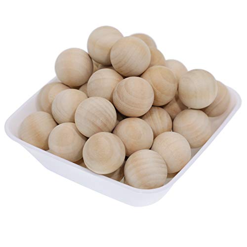 Hellery Holzkugeln Zum Basteln - 5 Stück 4cm Unbehandelt
