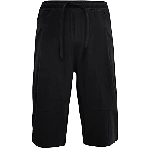 Men's Cotton Linen Shorts Summer Casual Boho Beach Shorts Stretch Drawstring Workout Gym Yoga Shorts with Pockets4