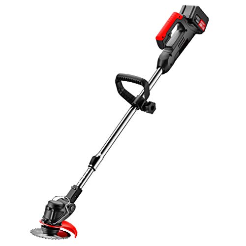 FGHTH Cordless Grass Trimmer Lawn Mower Electric Garden Handheld Strimmer with 48V Lithium-Ion Battery, 8 Blades