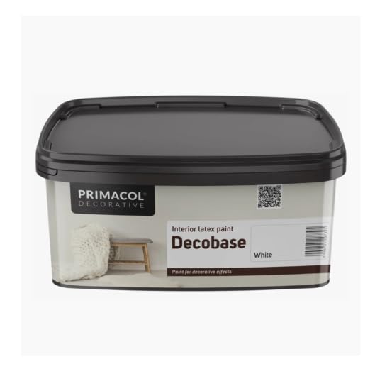 TRANS - PAL Primacol Silver Sand Textured Interior Feature Wall Paint, 1L, Decorative. Decobase of your Choice (Decobase Paint D00 White 1L) — image 1