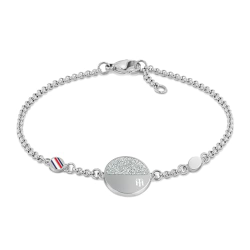 Tommy Hilfiger Jewelry Armband für Damen aus Edelstahl mit einem Charm -...