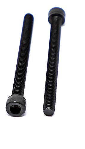 Image of iexcell 10 Pcs M6 x 75mm Thread Pitch 1 mm Alloy Steel 12.9 Grade Hex Socket Head Cap Screws Bolts Kit, Black Oxide Finish