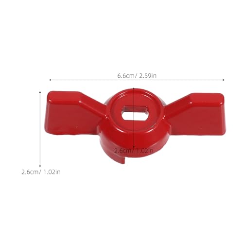 DIKACA 4 Stück Aluminiumlegierung Kugelhahn Schmetterlingsgriff Loch Ventilgriff für Absperrventil Gartenschlauch Wasserhahn Ersatz Griff Ergonomisch Präzise Steuerung Robust