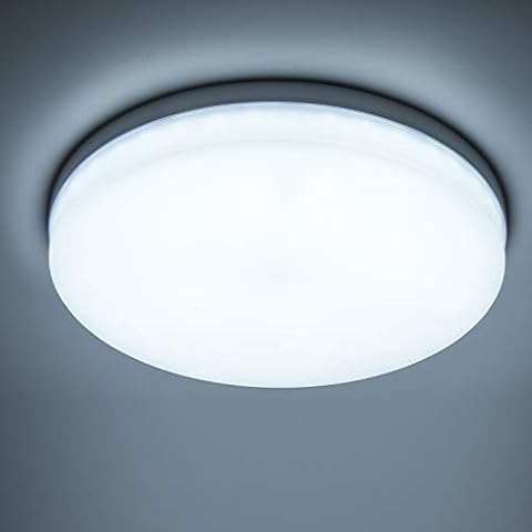 Yafido Ceiling Light Ultra Slim 48W 4320LM LED Panel Light Quick Installation Ceiling Downlight Daylight White 6500K UFO Lamp for Living Room Bedroom Kitchen Hallway Balcony Ø30cm Not-dimmable Cover