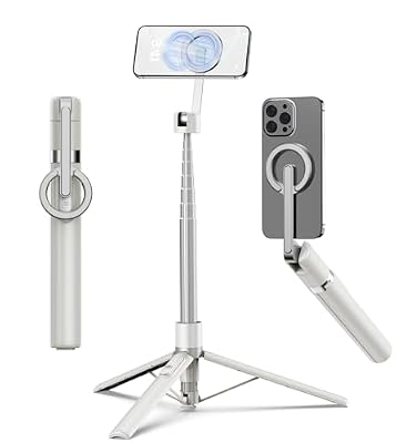 TONEOF 68" Magnetic Aluminum Phone Tripod Selfie Stick for iPhone & Android