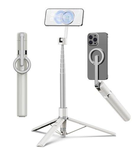 TONEOF 68" Magnetic Selfie Stick Tripod with Aluminum Strong Magnetic Holder for Magsafe