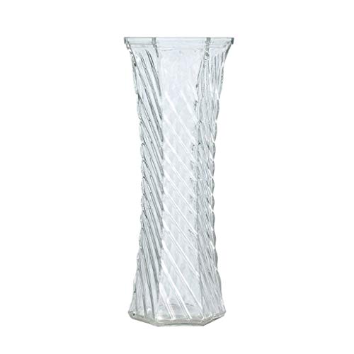 Florero de Jarrón Decor Disposición de un Cristal florero Transparente Agua Rica en bambú Lily Vase Adornos Sala de Flores secas Flores Decoración Jarrón, Claro Centros de Flores y displays