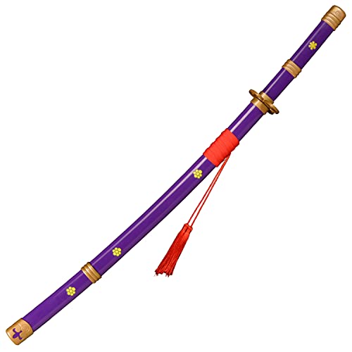 Kljhld Bamboo Anime Cosplay Sword - Roronoa Zoro AME no Habakiri - Purple, 103 cm / 40 Inches, Multicolor, 103cm - Image 3