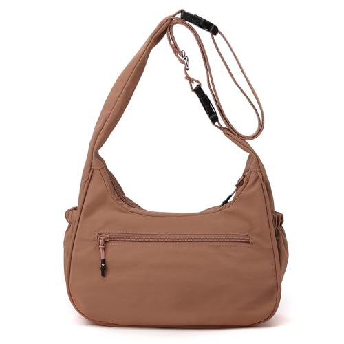 Image of JANKS Large Crossbody Bag for Women Fabric Nylon Casual Commuter Trendy Fashion Hobo Shoulder Ladies Travel Handbag
