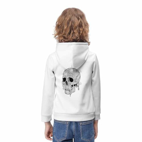 Sweat squelette humain garçon ado pull imprimé 3D unisexe - 4