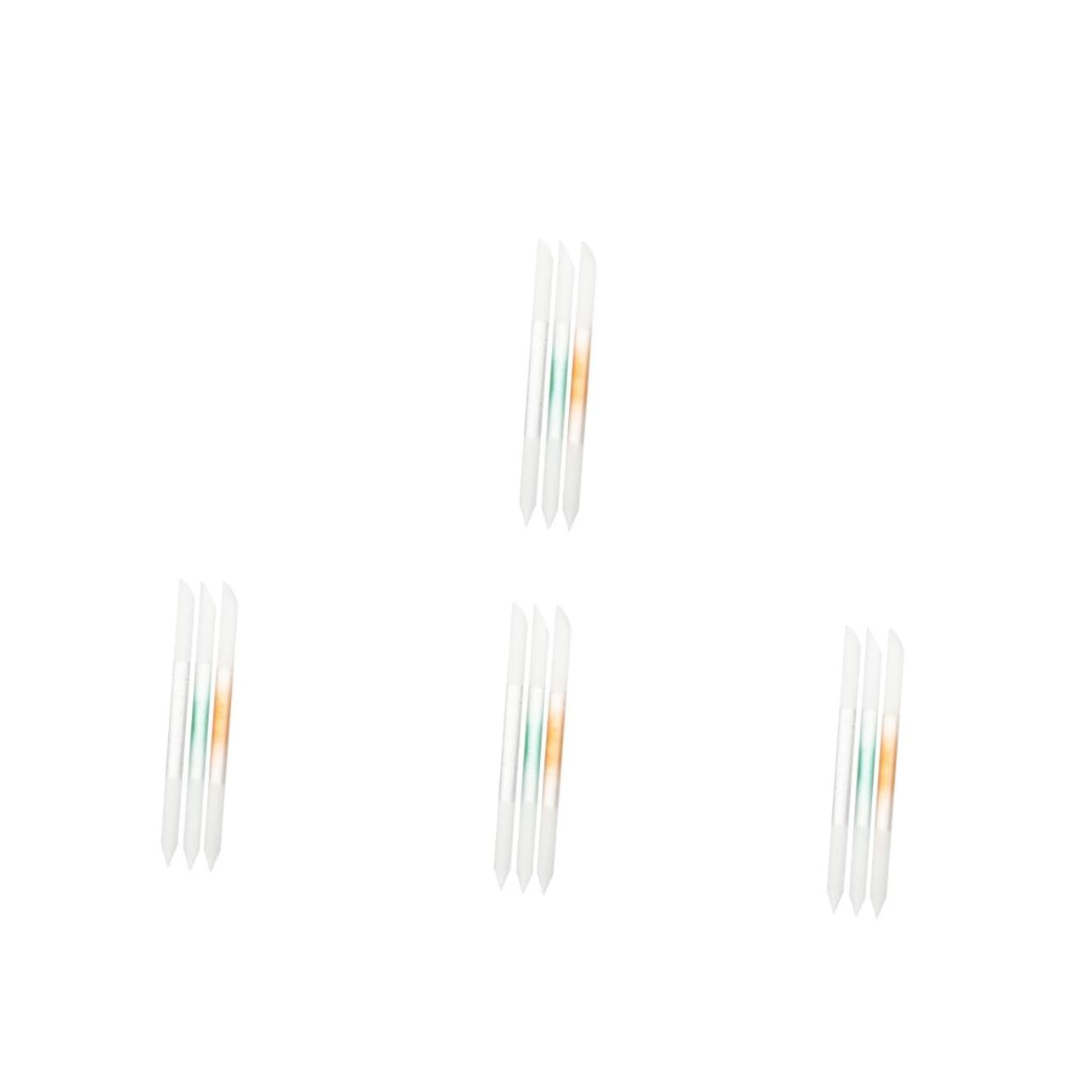 FRCOLOR 12 Stk Nagelfeile mit Doppelkopf nail repair gelnägel set nail accessories Zehennagelfeile Maniküre-Versorgung werkzeug Nagelfeilen aus Glas Nagellackstreifen gefrorenes Glas