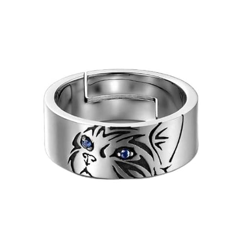 [Cape Wisteria] 指輪 メンズ リング 猫 アクセサリー メンズリング (猫)