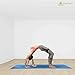 Yoga Mat Towel and Hand Towel as a Combo Set - Non Slip - Sweat Absorbent - Soft Microfiber Towels - for Hot Yoga, Pilates, Mat (Blue, 1 Mat Towel + 1 Hand Towel)