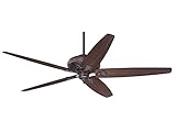 Casablanca Fan Company 59518 Fellini DC 66-Inch Provence Crackle Finish Ceiling Fan with Five Distressed Walnut/Dark Walnut Blades