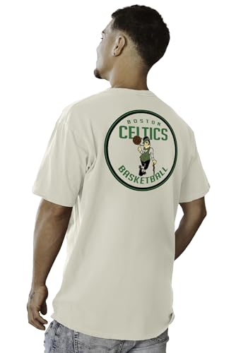 Image of Blue 84 NBA Unisex-Adult NBA Officially Licensed T-Shirt Ringspun Front /Back Ivory