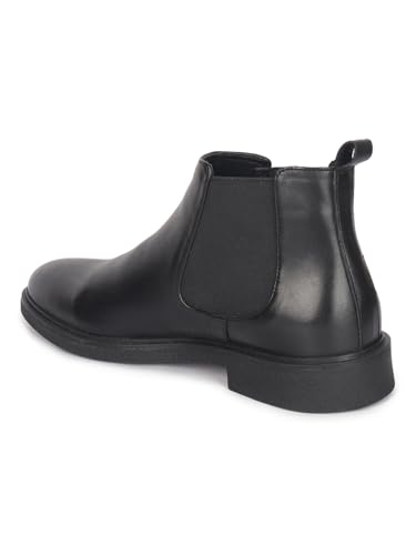 Image of Carlton London Classic Slip-On Ankle Chelsea Boots for Men