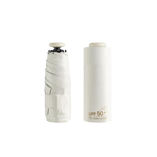 Mini Sun Travel UV Umbrella Anti UPF 50 Protection 99.9% Micro handle Coating Layer Fabric Compact/Lightweight Small Portable Backpack/Folding Purse Pocket Umbrella Rain/Blocking/Men Women Kids