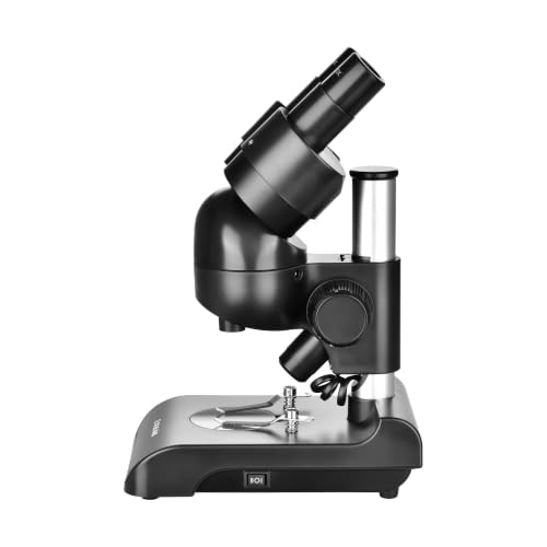 Image of ESSLNB Mounted Binocular Stereo Microscope, Microscopes, Portable Biological Microscope with WF10x Eyepieces, 3X Objectives, 30X Magnification, LED Lighting