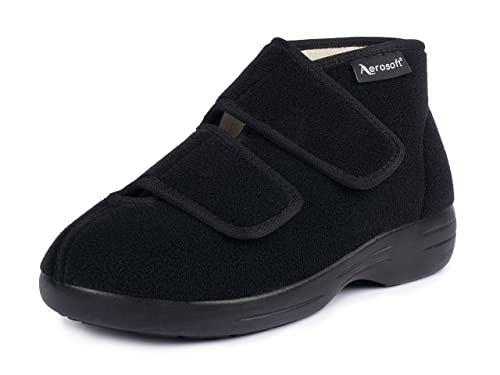 Aerosoft Botas Stretch 13 para Mujer y Hombre, con Plantilla Intercambiable G-H, Negro, 38 EU