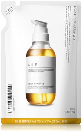 （11:00時点） NILE 濃密泡スカルプシャンプー メンズ アミノ酸シャンプー ノンシリコン 詰め替え用 250ml（HERBALTONIC（ハーブトニック）の香り）