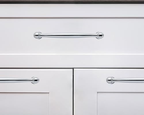 khtumeware 1 Pack Appliance Pull 18 Inch(457mm) Vibrant Polished Chrome Cabinet pulls Kitchen Cabinet Handles Kitchen Cabinet Hardware for Cupboard Drawer Handles Dresser Pulls by khtumeware - Used condition - Image 4