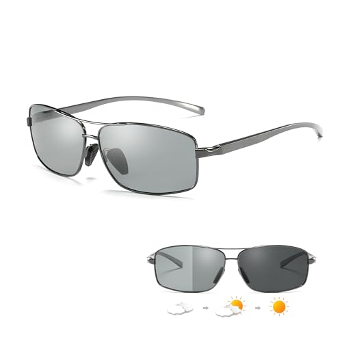 Opiniones y reviews de Lentes Solares los 10 mejores. 44 ARGOO Lentes de Sol Polarizados Antideslumbrante Retro Gafas de Sol para Hombre Marco de Aleación Al-Mg para Protección UV400 Al Aire Libre (Fotocromáticos)