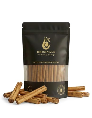 Ceylon Cinnamon Sticks (50g) - Ceylon Cinnamon | Ethically sourced 100% Authentic True Ceylon | Premium Quality | Vegan | Natural | Non GMO | No additives | No Preservatives | Originals | 50g