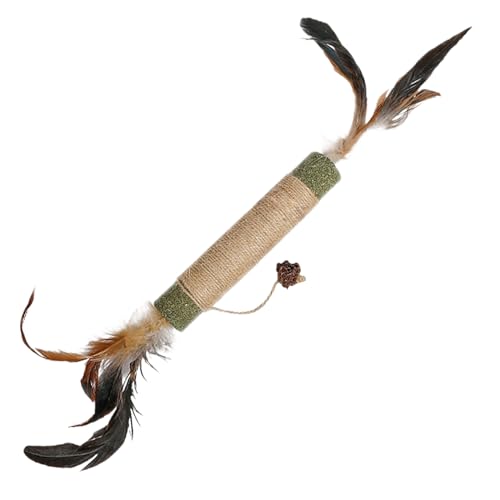 Juguetes masticables interactivos para gatos – Mordedor de sisal y palo de hierba gatera | Perfecto para gatitos y tiempo de juego en interiores**