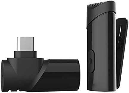 DEVICE OF URBAN INFOTECH My-M6 Wireless Clip On Lavalier Coller Microphone with Noise Cancellation for Audio/Video Recording YouTube vlog Insta Live Streaming Compitable with All Type-c & iOS Device