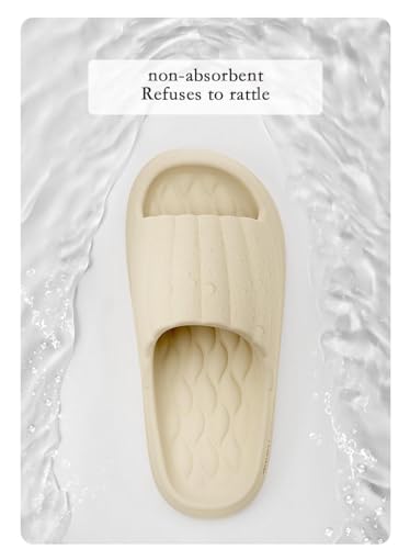 YUNZLAN Slides Sandals for Women and Men House Shower Slippers Bathroom Sandals non slip Cushioned Thick Sole Indoor Outdoor4