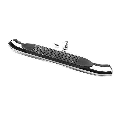 Black Horse Stainless Steel Stainless Steel Rear Hitch Step Compatible With Universal-Universal Universal Universal Fits In Class Iii 2Â€ Hitch Receiver 4" Oval #TOP12