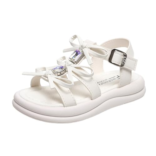 Sandale plate enfant finie la transpiration chaussure cuir souple fille 28-31