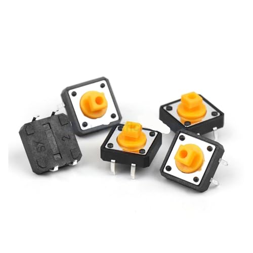 Bouton de commutation tactile micro-interrupteur DIP 12V cuivre 4 broches pour feuille boutons