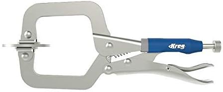 Kreg Drawer Slide Jig with Cabinet Hardware Jig, Concealed Hinge Jig and Two 2" Face Clamps