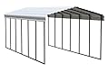 Arrow Carports Galvanized Steel Carport, Full-Size Metal Carport Kit, 12' x 29' x 9', Eggshell